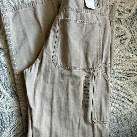 Calvin Klein Men's Beige Chinos - Picture 3 of 4